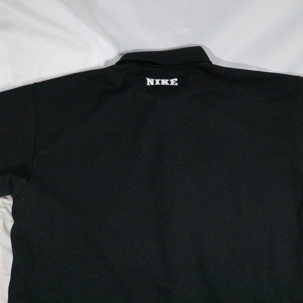 NIKE Vintage 90s Oversize Black/White Snap Button Jersey Shirt XL - Picture 8 of 9